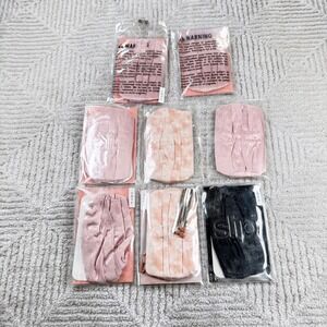 Slip Silk Face 8 Mask Bundle Women OS Pink Black Tie Dye Reusable Mulberry Silk
